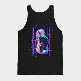 Cyber Futuristic Girl - Anime Shirt Tank Top